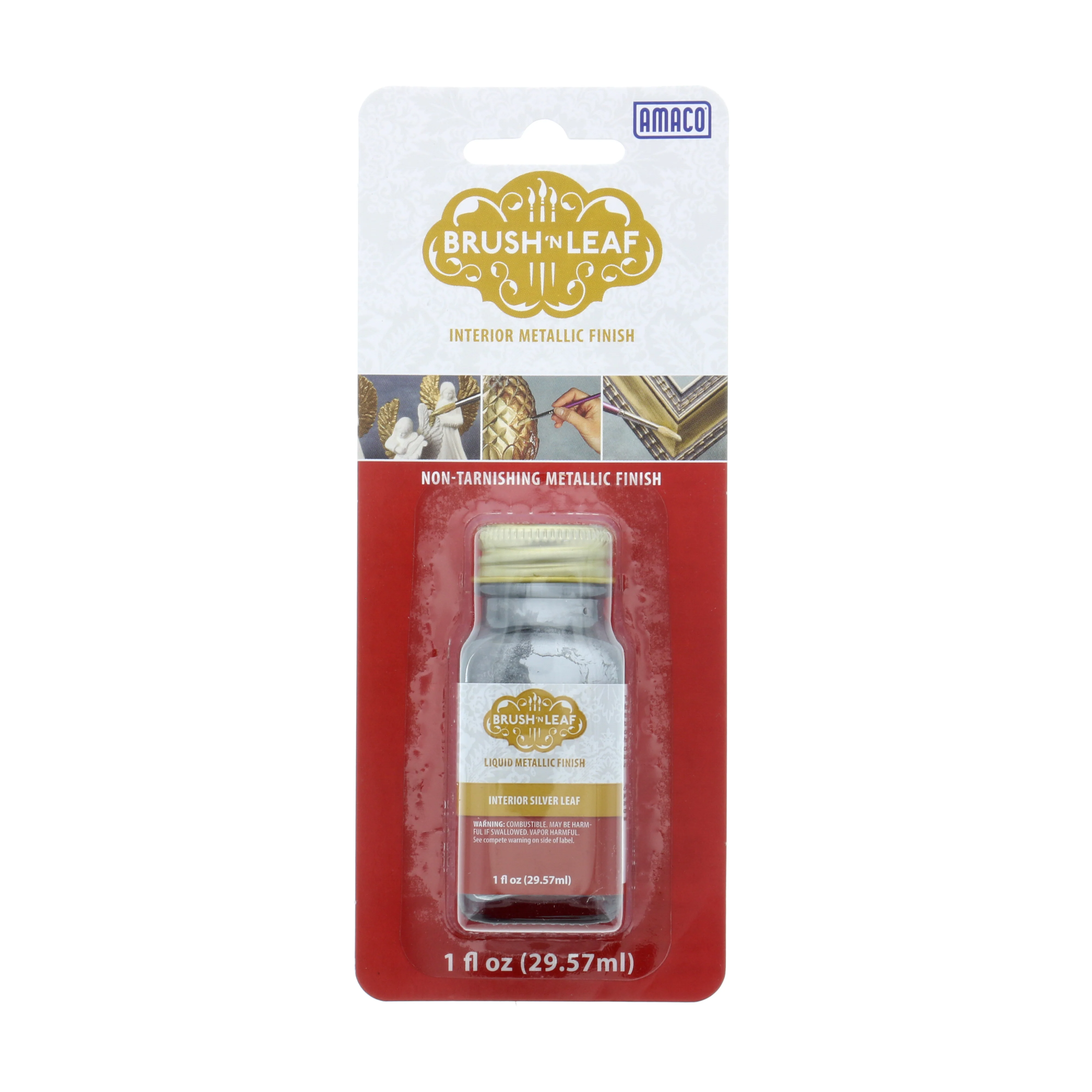 Amaco Brush 'n Leaf 1oz - Silver Leaf