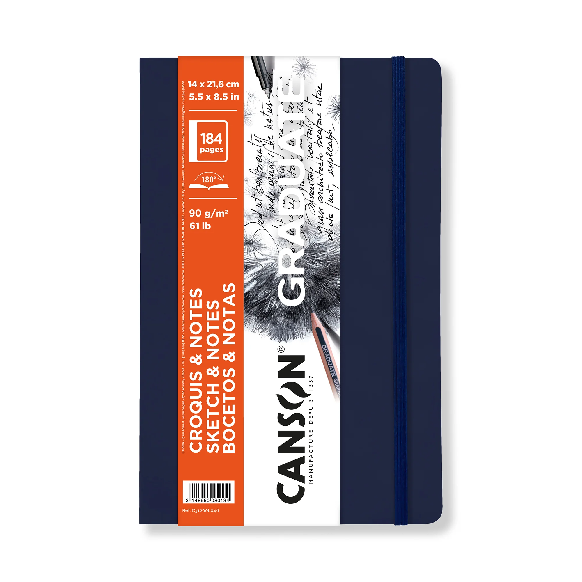 Canson Graduate Sketch & Notes Book - Softcover 5.5" x 8.5" - Image 3