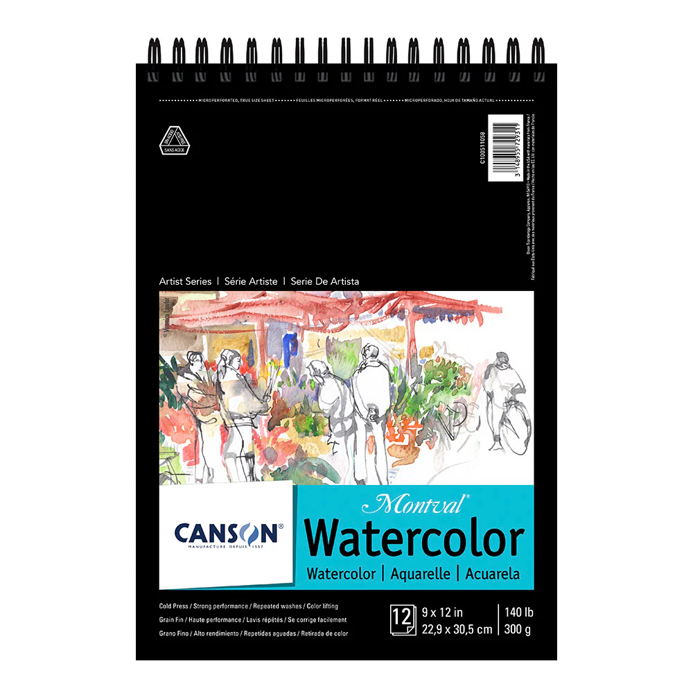 Canson Montval Watercolour Paper Spiralbound Pads - Image 6