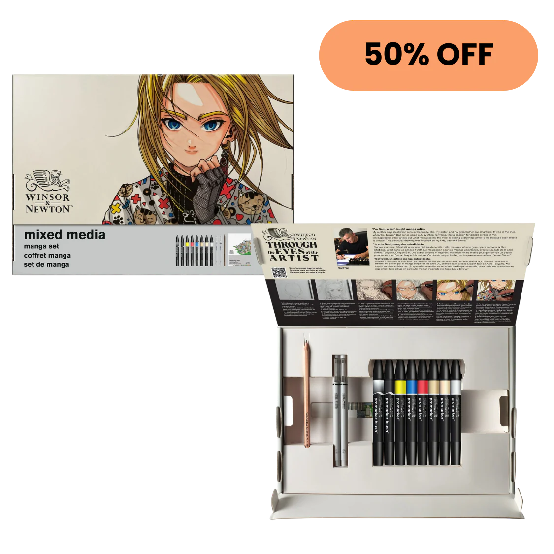 da Vinci COLINEO 4037 Acrylic & Oil Brush Set of 3 - Image 7