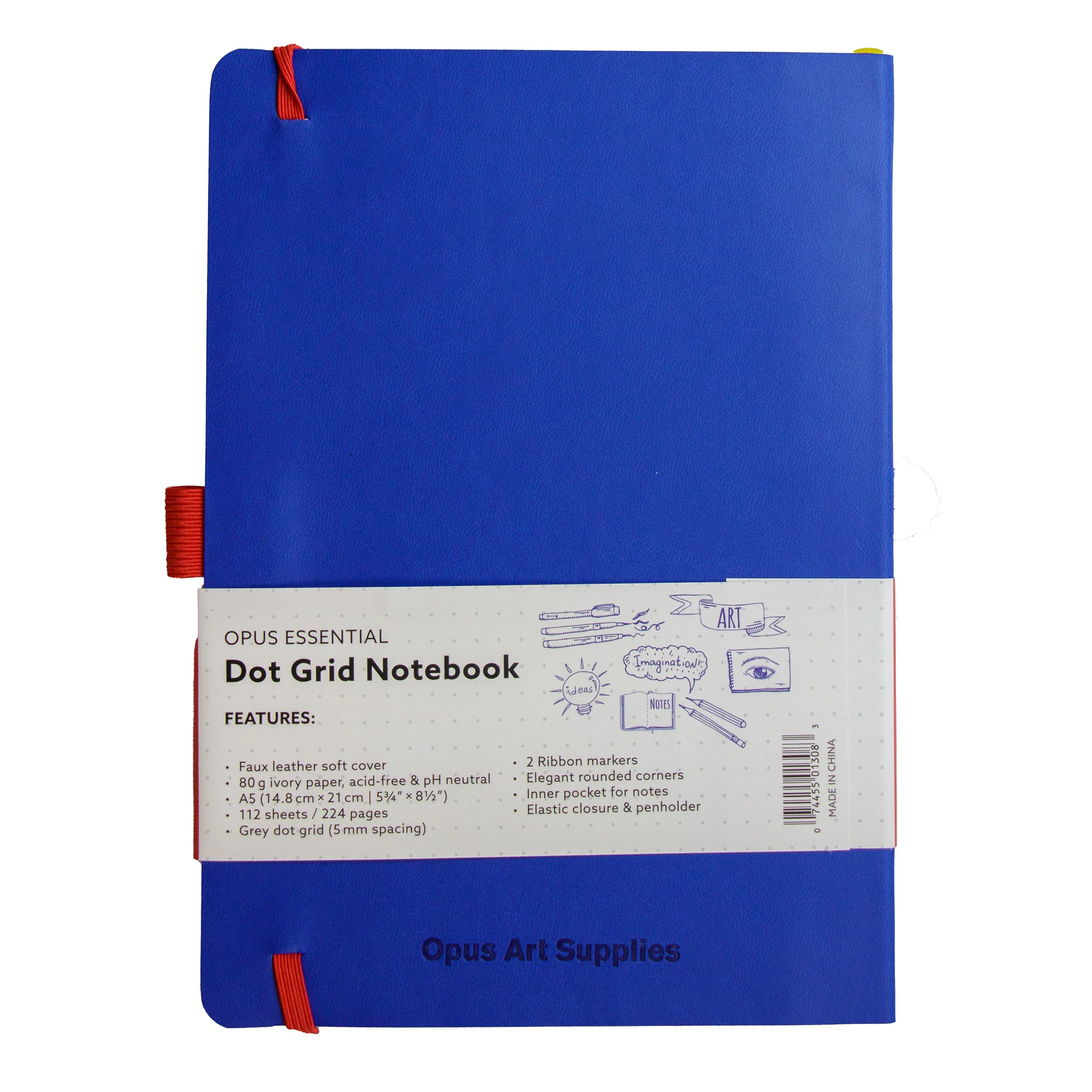 Opus Essential Dot Grid Notebook A5 size (14.8cm x 21cm - 5 3/4β x 8 1/2β) - Image 4