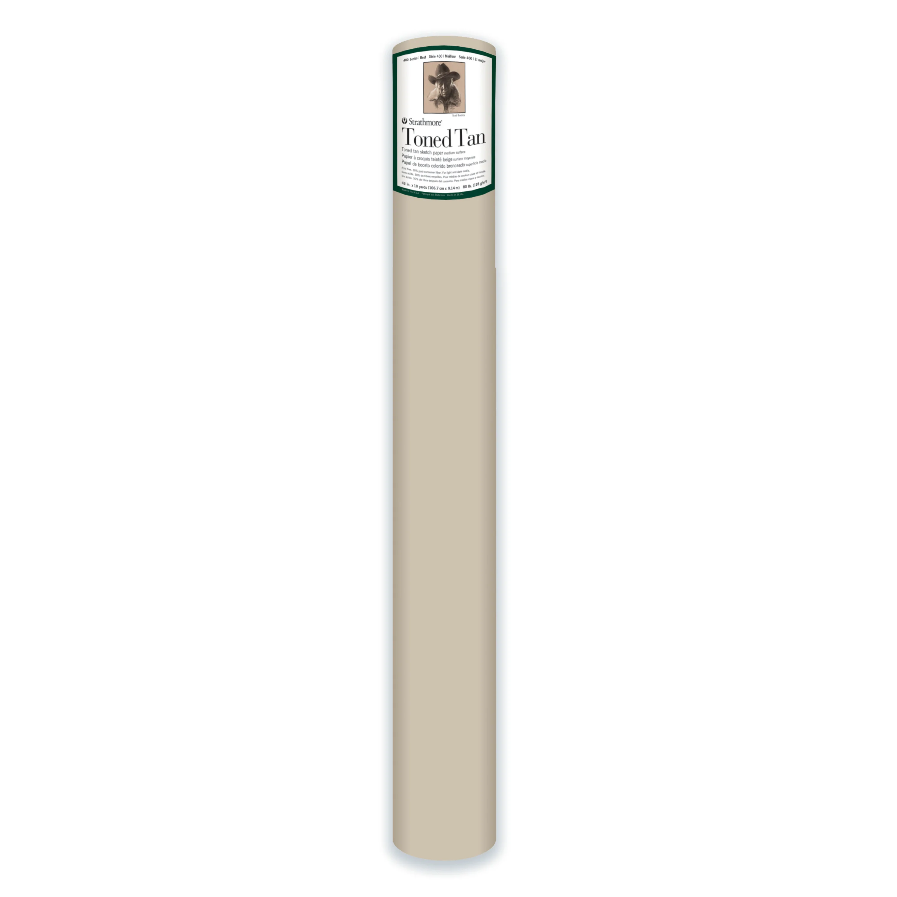 Strathmore 400 Series Sketch Roll Toned Tan 42" x 10yd