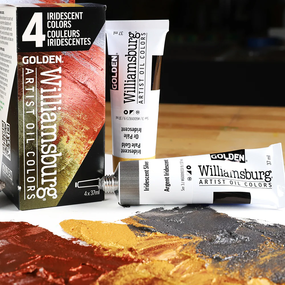 Williamsburg Oils Set of 4 x 37ml - Iridescent Colors - Image 5