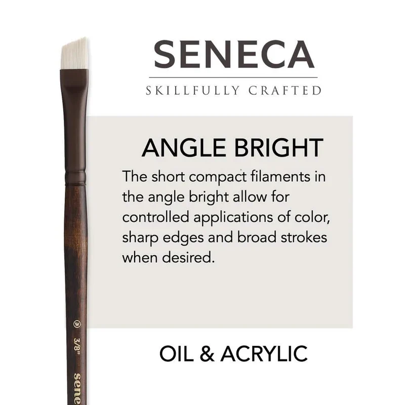 Willow Wolfe Seneca Oil & Acrylic Brushes - Angle Shader - Image 2