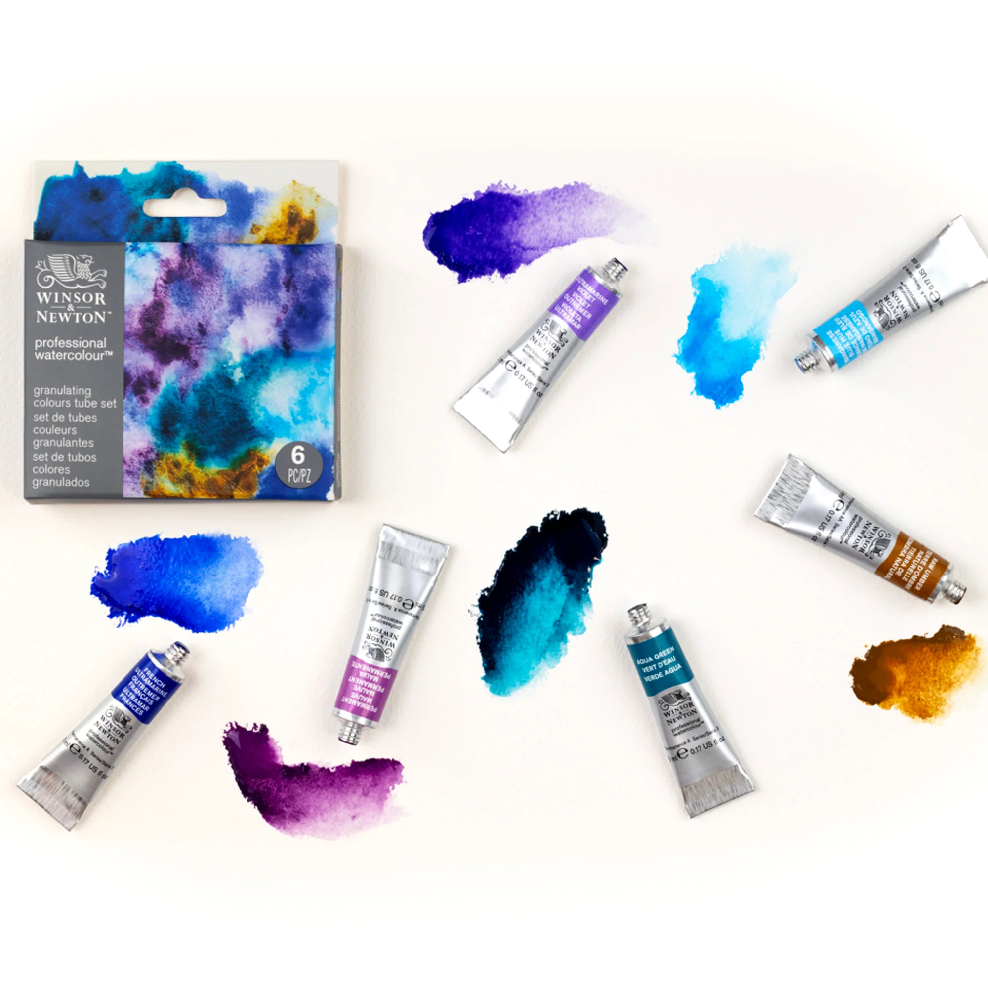 Winsor & Newton Professional Watercolour Tube Set of 6 Granulating Colour - Image 4
