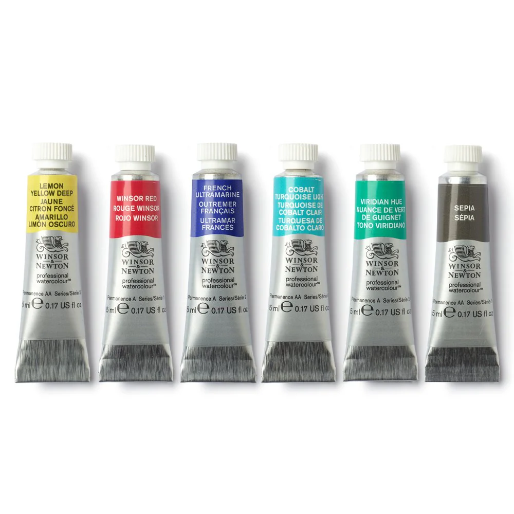 Winsor & Newton Professional Watercolour Tube Set of 6 Urban Sketching Colours - Image 4