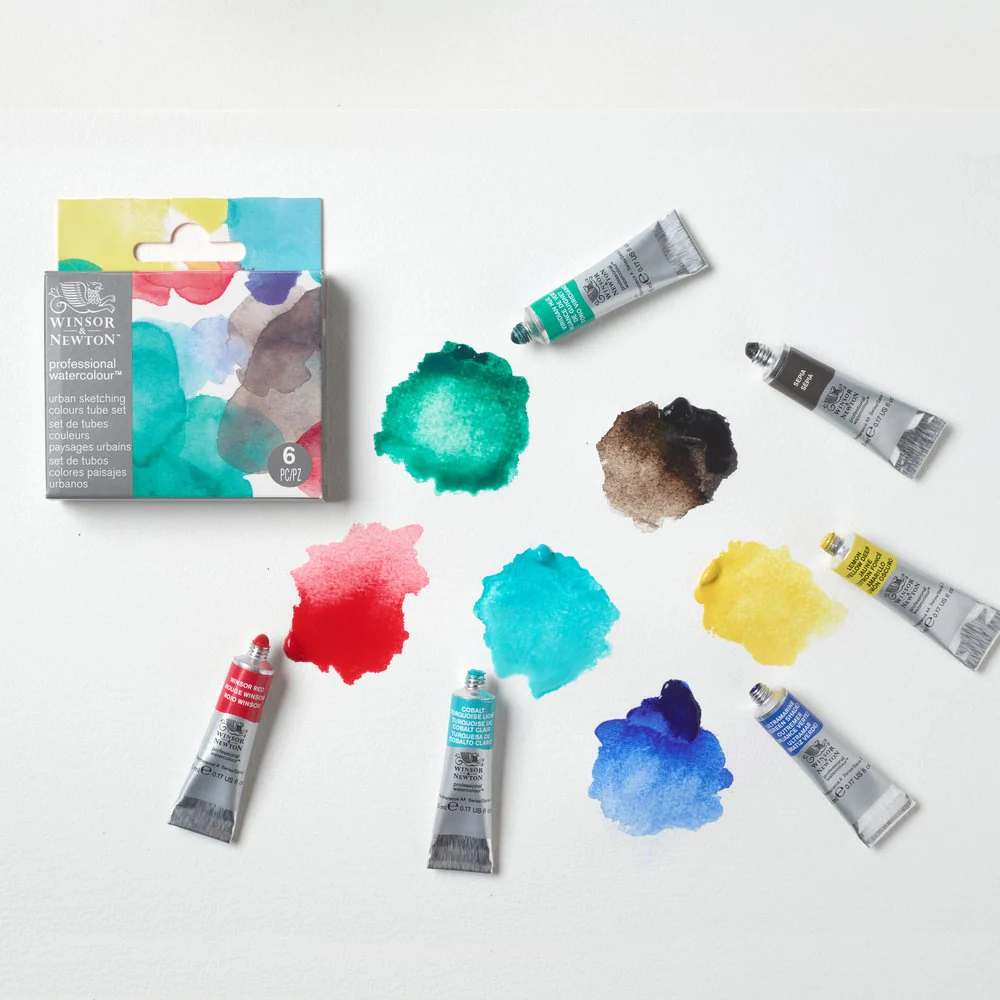 Winsor & Newton Professional Watercolour Tube Set of 6 Urban Sketching Colours - Image 5