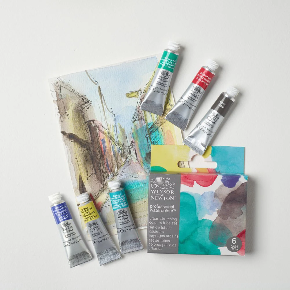 Winsor & Newton Professional Watercolour Tube Set of 6 Urban Sketching Colours - Image 6