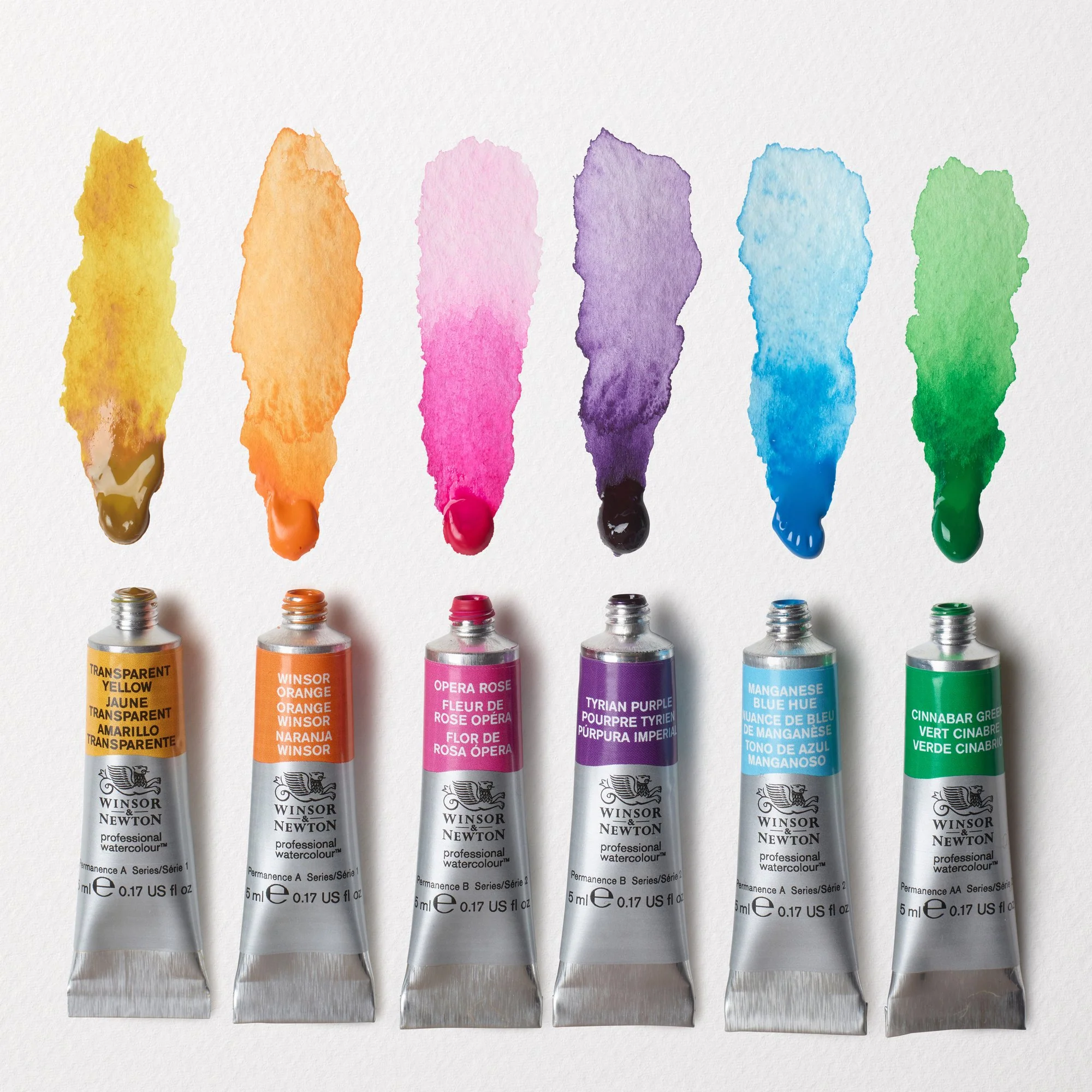 Winsor & Newton Professional Watercolour Tube Set of 6 Vibrant Colours - Image 3