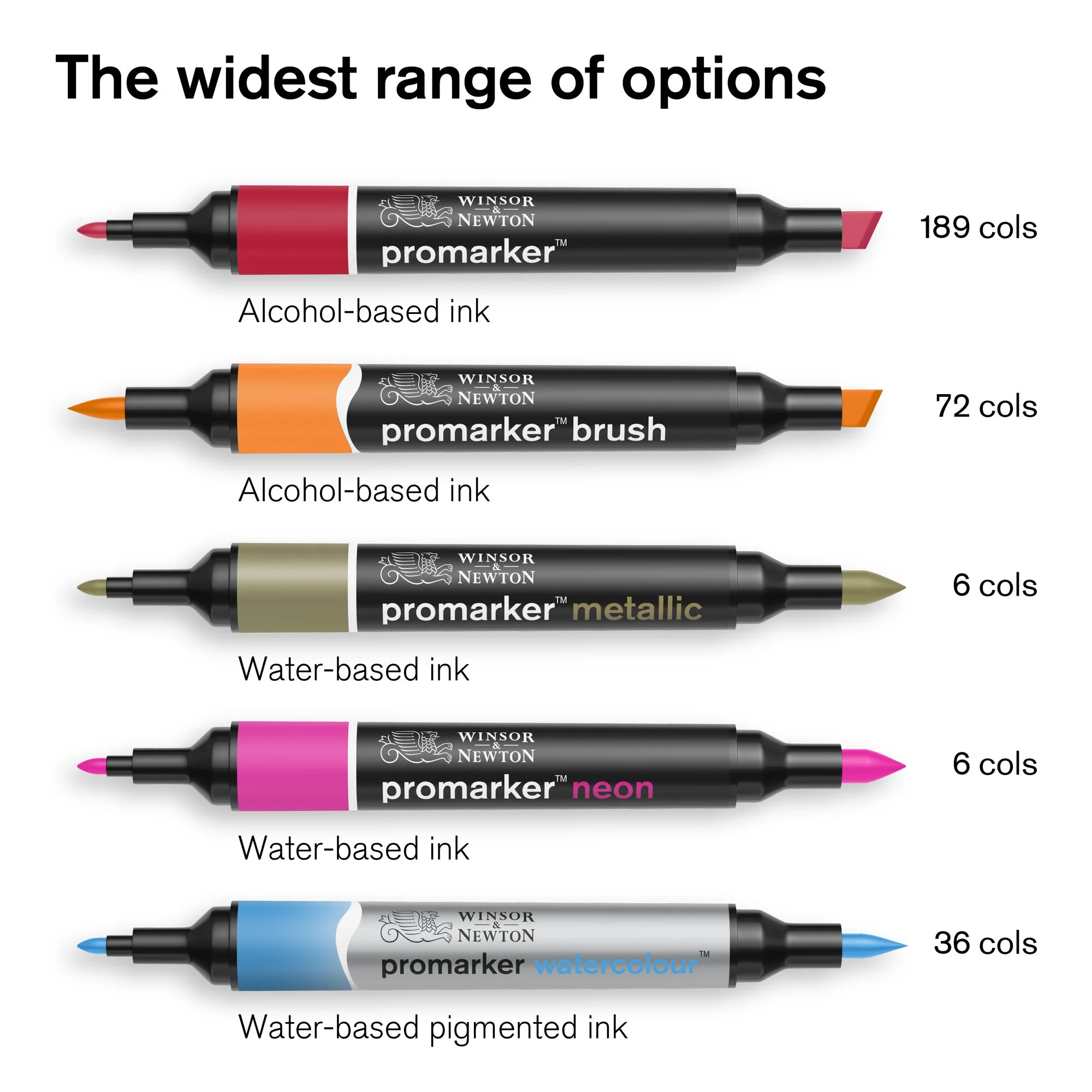 Winsor & Newton Promarker Set of 6 Mid Tones - Image 9