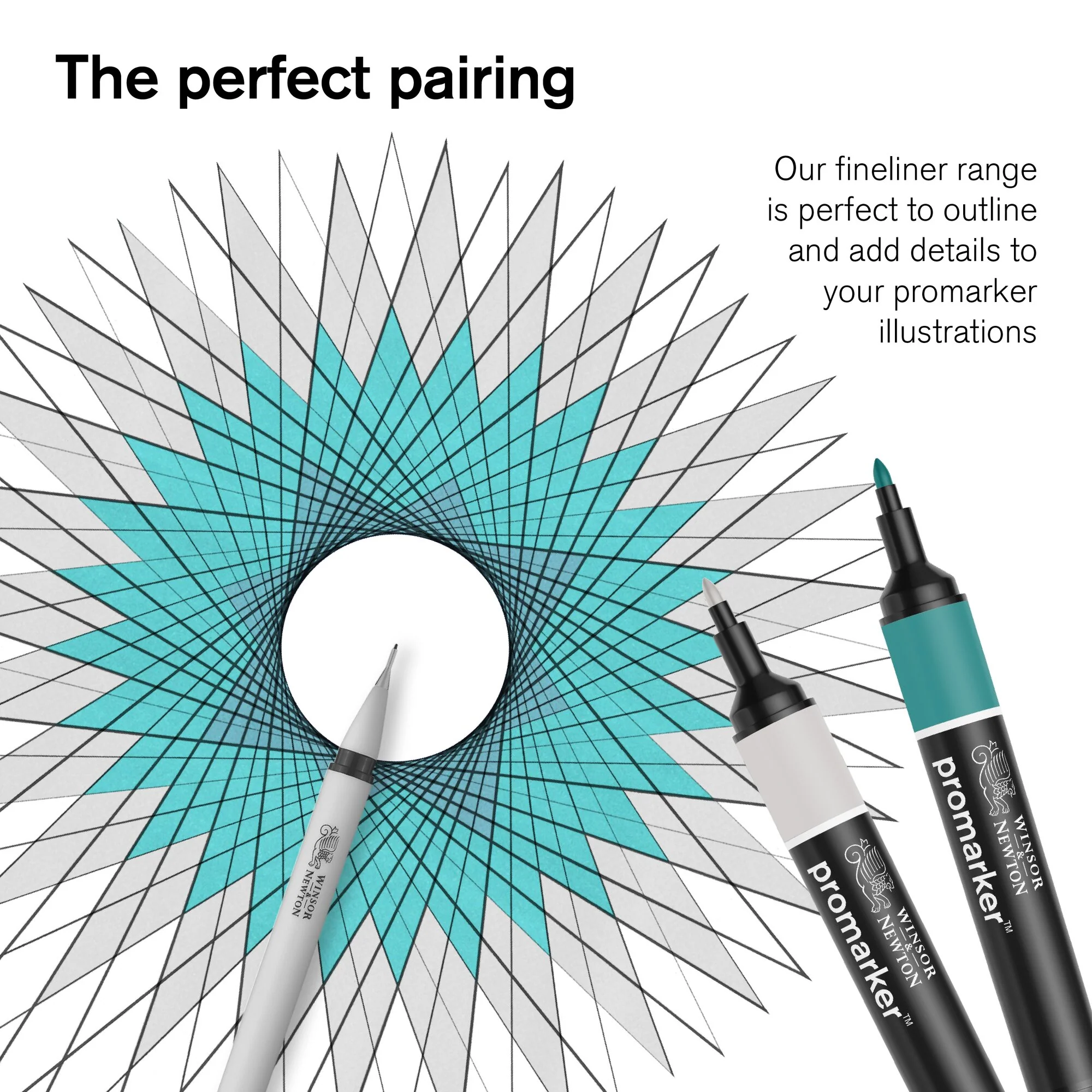 Winsor & Newton Promarker Watercolour Set of 12 Basic - Image 8